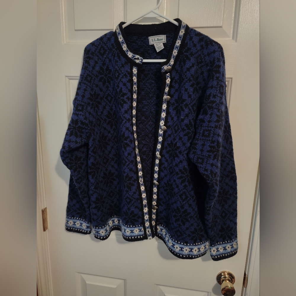 Women's wool blend sweater cardigan